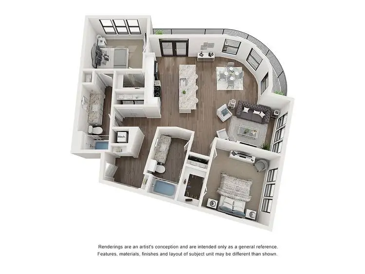 Lenox Oaks Houston Apartments FloorPlan 15