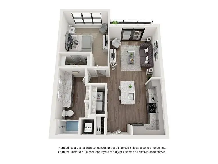 Lenox Oaks Houston Apartments FloorPlan 3