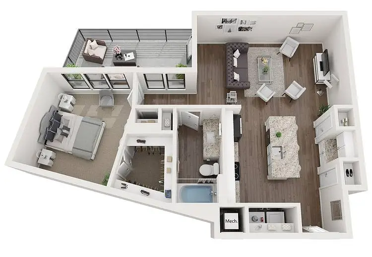 Lenox Oaks Houston Apartments FloorPlan 5