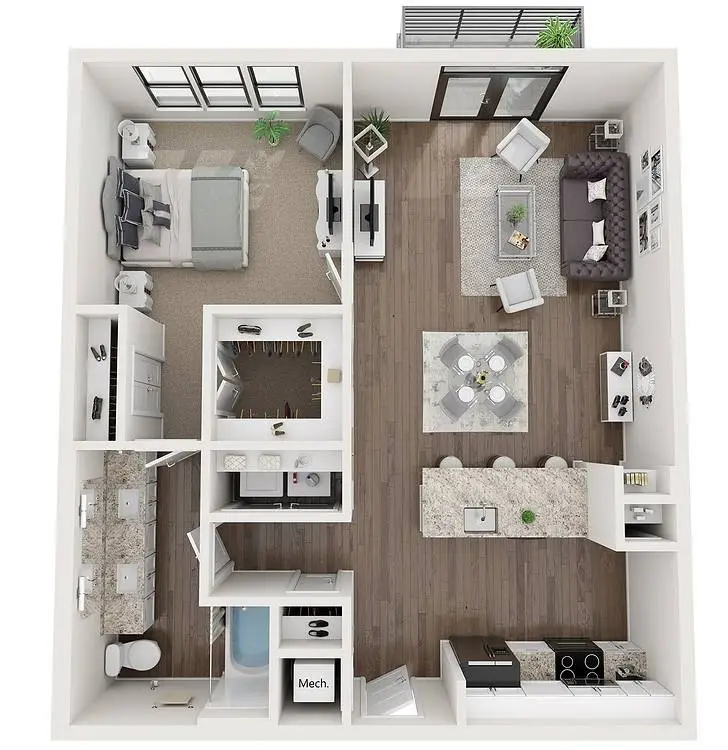 Lenox Oaks Houston Apartments FloorPlan 6