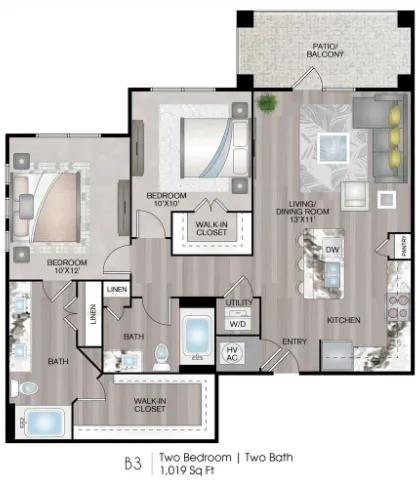 Lenox Reserve Houston Apartments FloorPlan 13