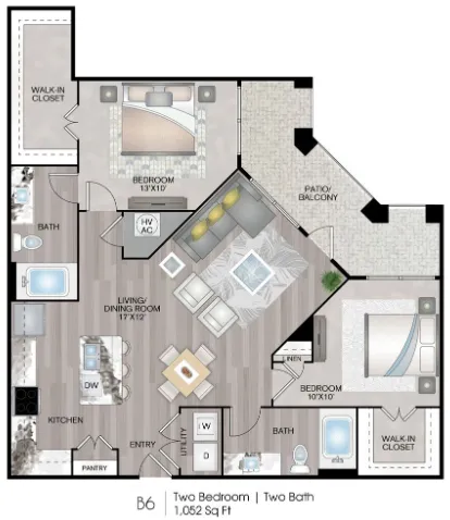 Lenox Reserve Houston Apartments FloorPlan 14