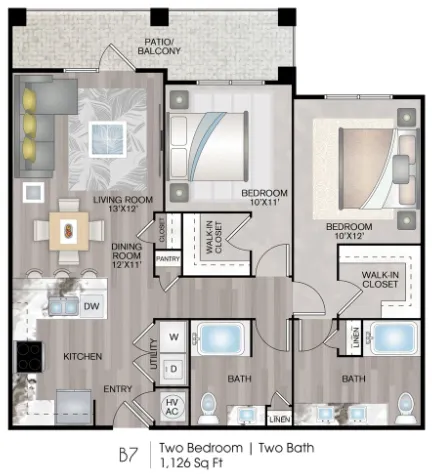 Lenox Reserve Houston Apartments FloorPlan 16