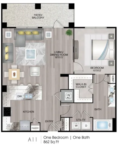 Lenox Reserve Houston Apartments FloorPlan 8
