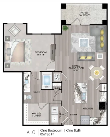Lenox Reserve Houston Apartments FloorPlan 9