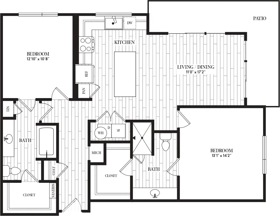 Lincoln Heights Apartments Houston FloorPlan 16