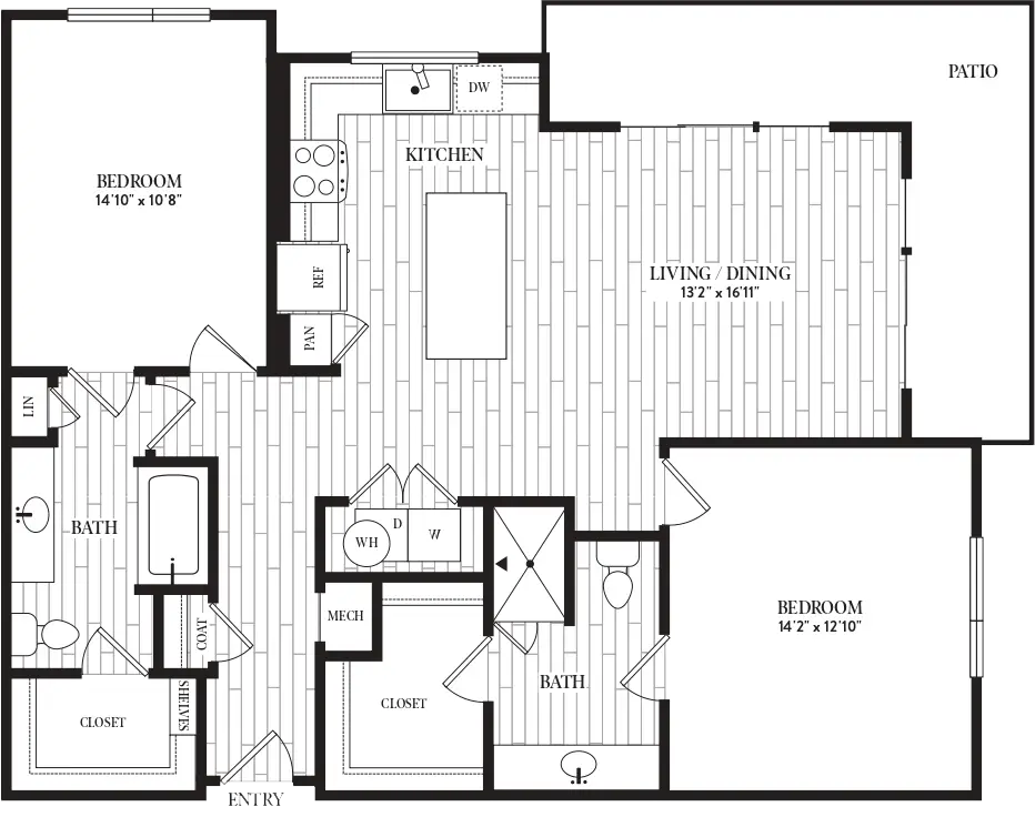 Lincoln Heights Apartments Houston FloorPlan 18