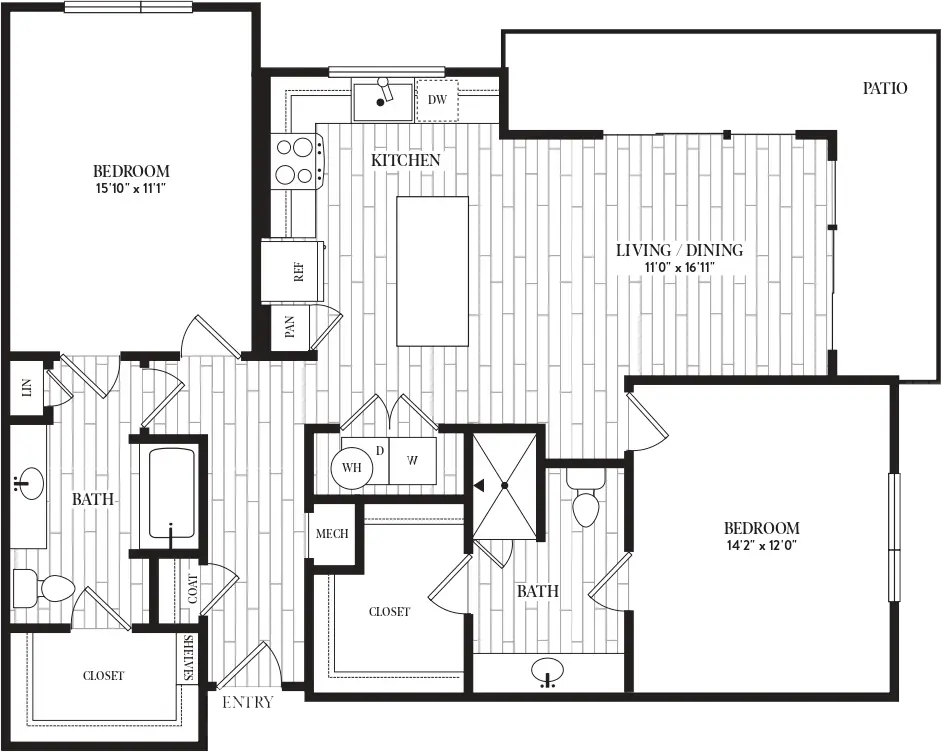 Lincoln Heights Apartments Houston FloorPlan 19