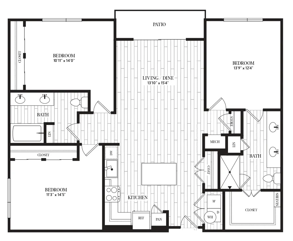 Lincoln Heights Apartments Houston FloorPlan 20