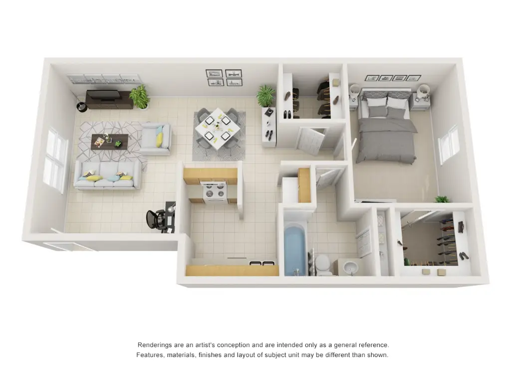 Linda Vista Apartments Floor Plan 1