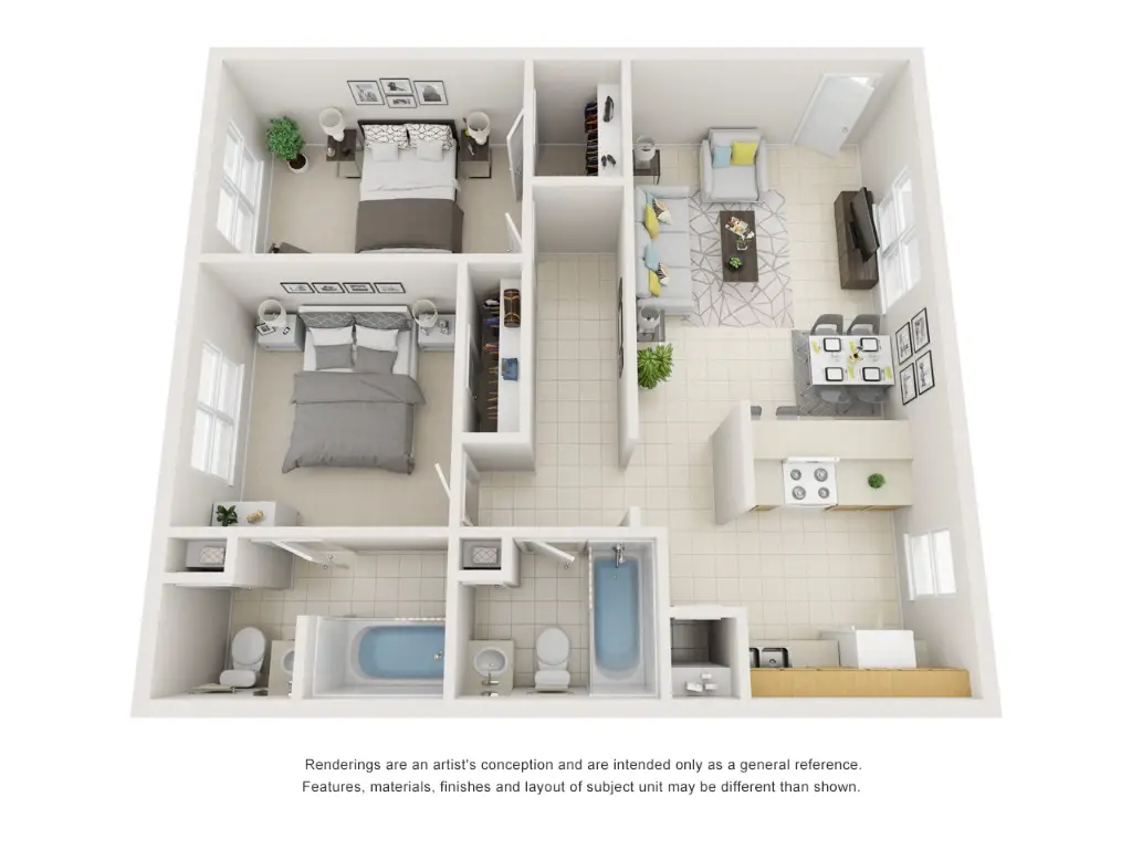 Linda Vista Apartments Floor Plan 3