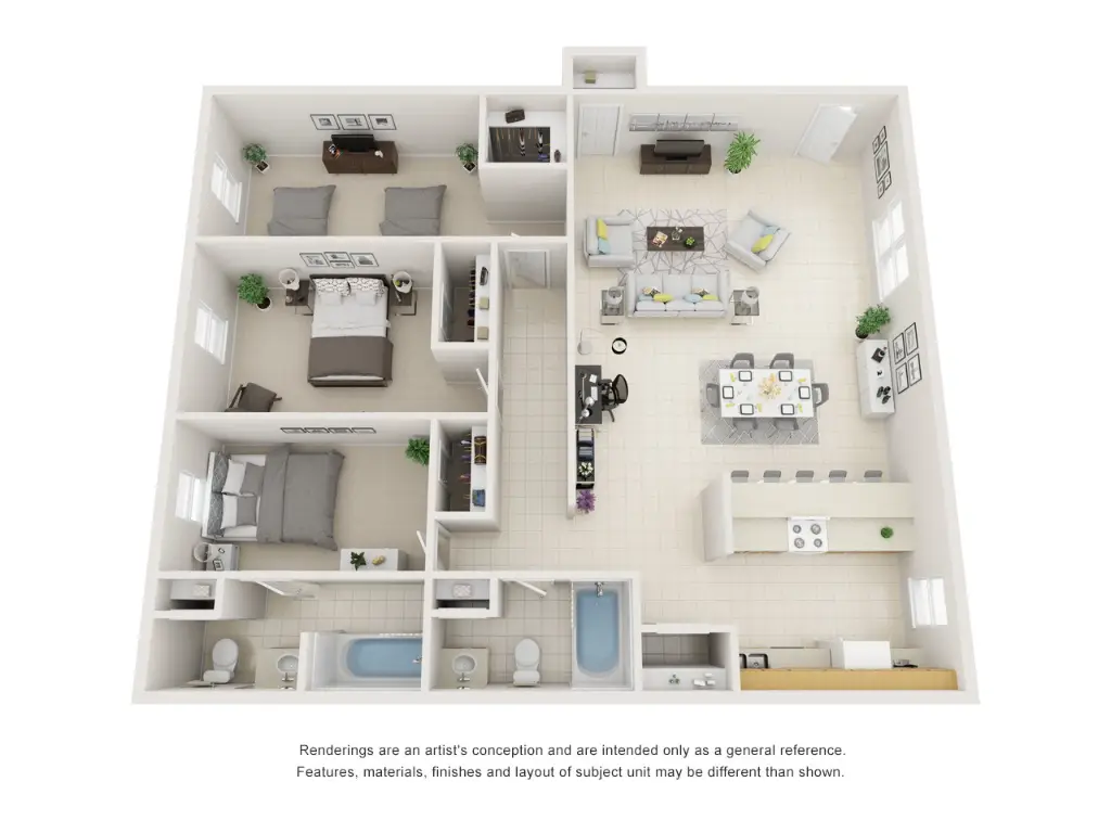 Linda Vista Apartments Floor Plan 4