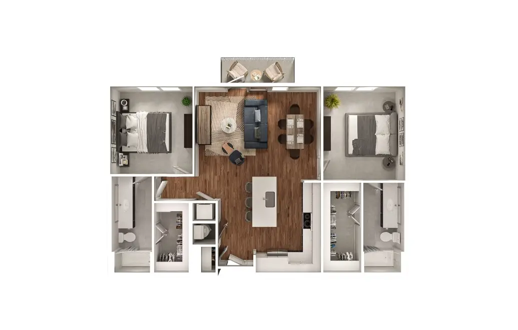 Lumen Apartments Houston FloorPlan 15