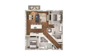 Lumen Apartments Houston FloorPlan 17