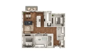 Lumen Apartments Houston FloorPlan 18