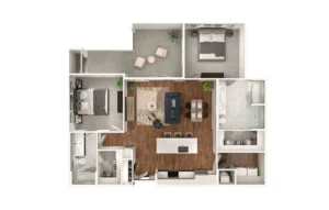 Lumen Apartments Houston FloorPlan 19