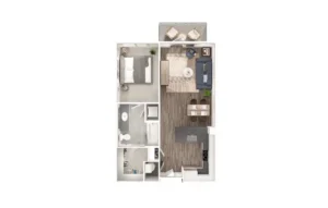 Lumen Apartments Houston FloorPlan 2