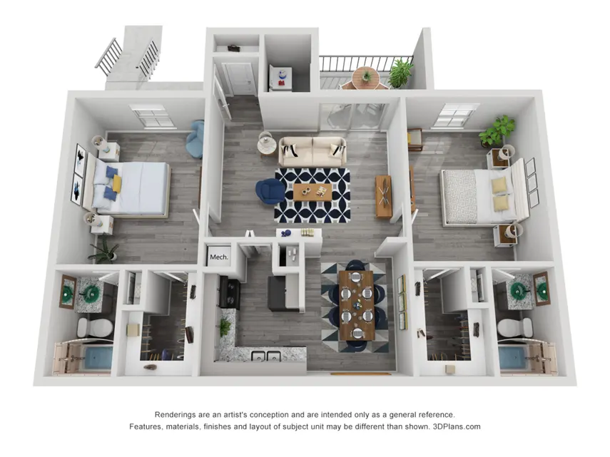 Mainridge Houston Apartments FloorPlan 6