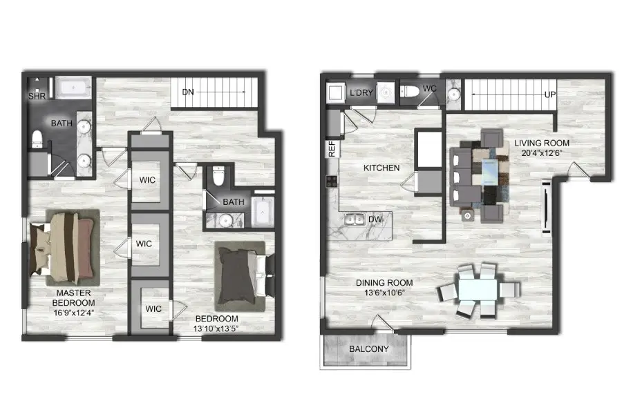 Marcella Memorial Heights Houston Apartments FloorPlan 18