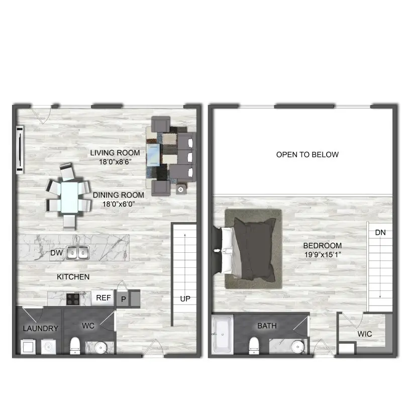 Marcella Memorial Heights Houston Apartments FloorPlan 9