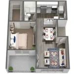 McAlister Houston Rise Apartments FloorPlan 2