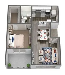McAlister Houston Rise Apartments FloorPlan 2
