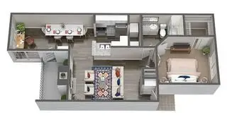 McAlister Houston Rise Apartments FloorPlan 4