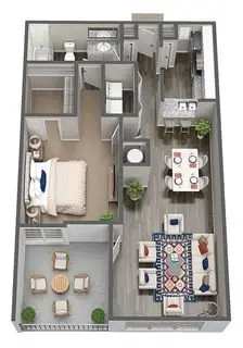 McAlister Houston Rise Apartments FloorPlan 5