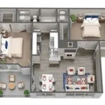 McAlister Houston Rise Apartments FloorPlan 6
