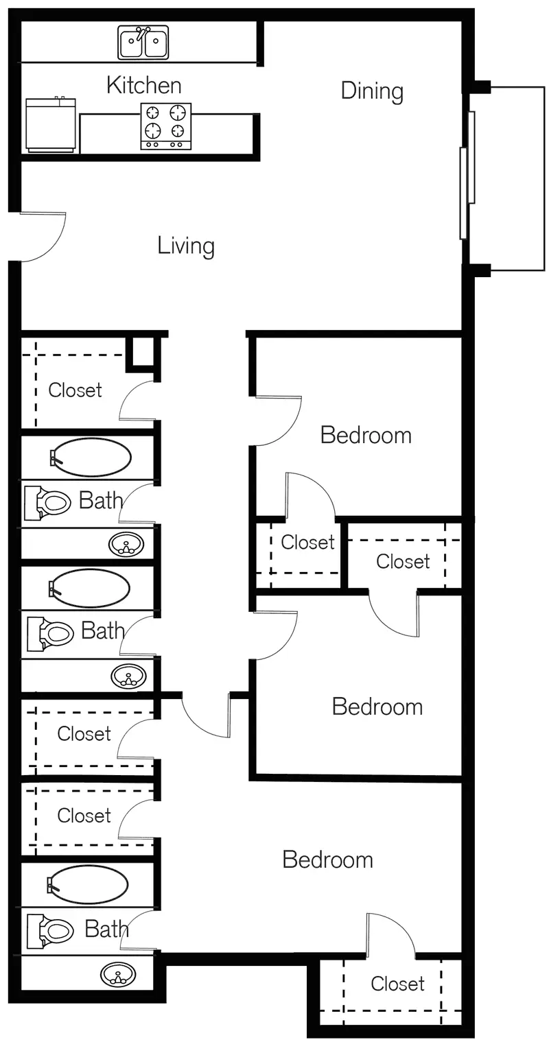 Meyer Oaks Houston Apartments FloorPlan 18