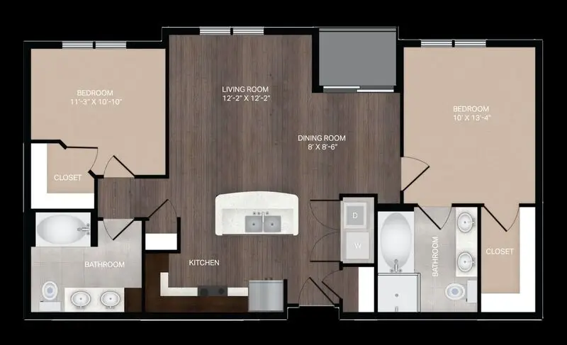 Mezzo Kirby Med Center houston apartment floorplan 10