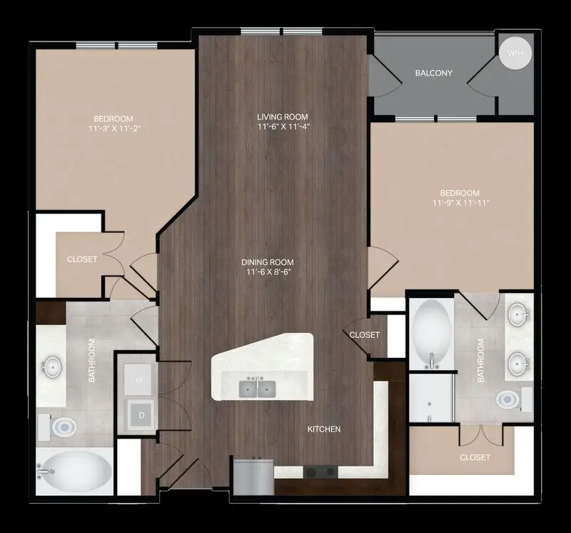 Mezzo Kirby Med Center houston apartment floorplan 11