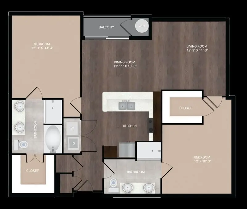 Mezzo Kirby Med Center houston apartment floorplan 12