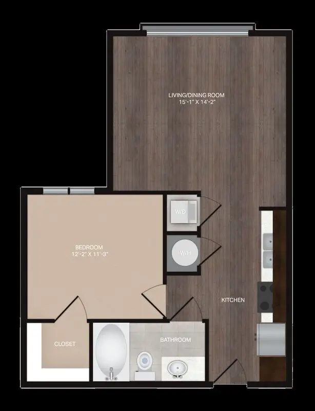 Mezzo Kirby Med Center houston apartment floorplan 3
