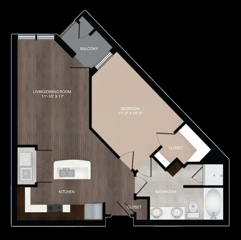 Mezzo Kirby Med Center houston apartment floorplan 6