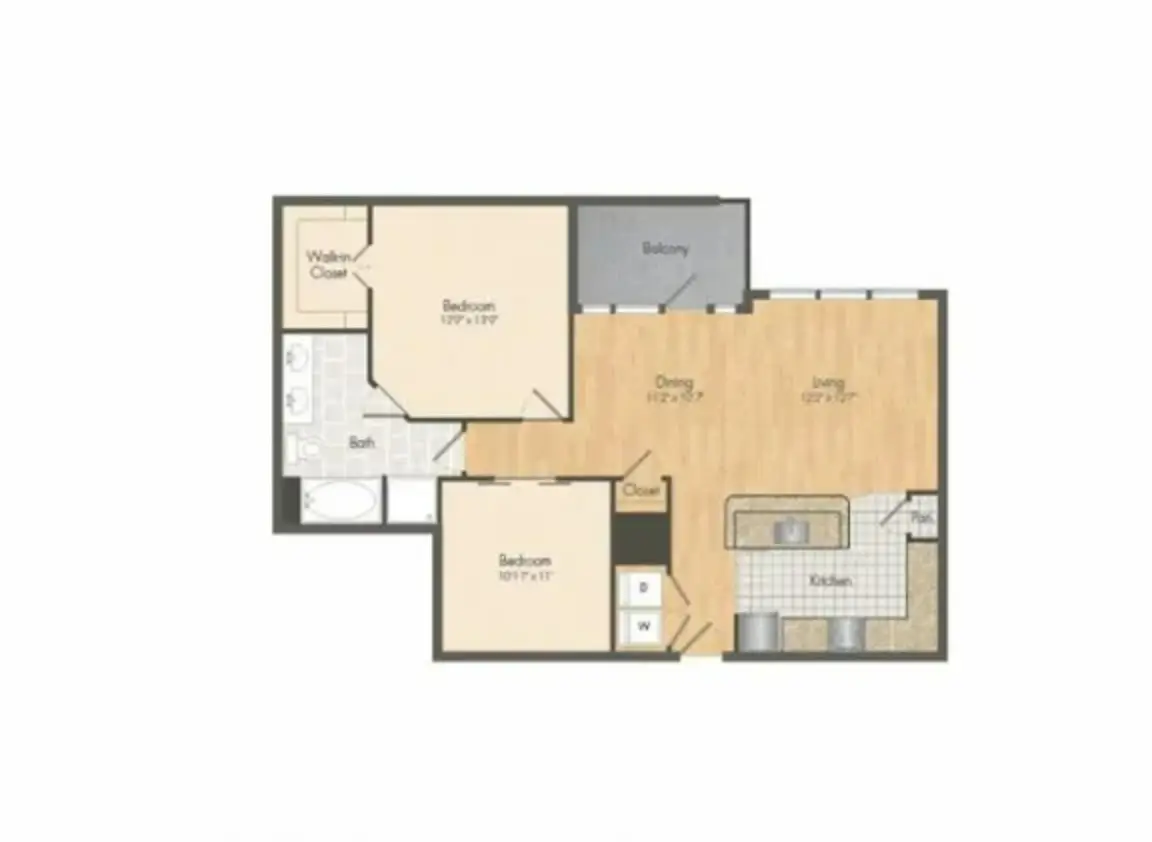 Muse at Museum District Houston Apartments FloorPlan 11