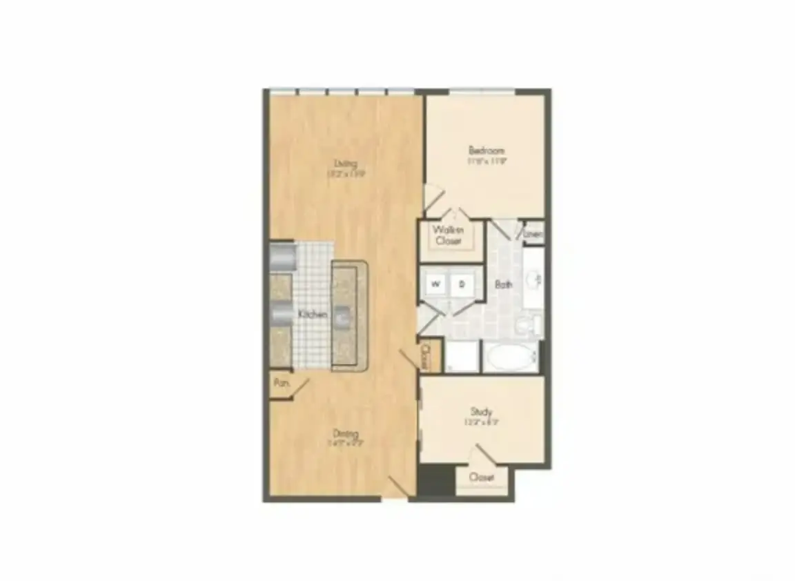 Muse at Museum District Houston Apartments FloorPlan 12
