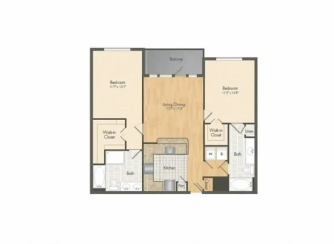 Muse at Museum District Houston Apartments FloorPlan 13