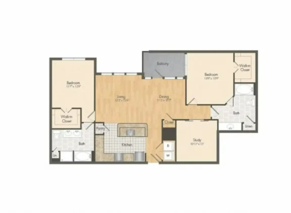 Muse at Museum District Houston Apartments FloorPlan 18