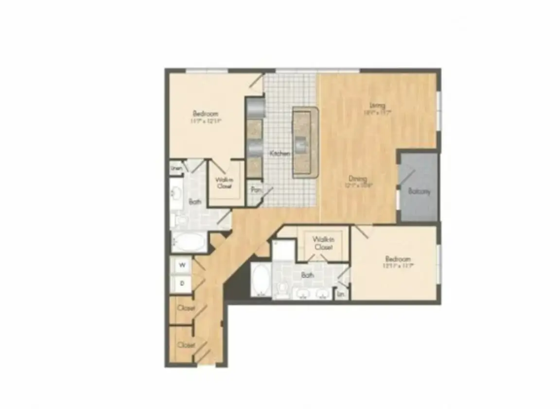 Muse at Museum District Houston Apartments FloorPlan 19
