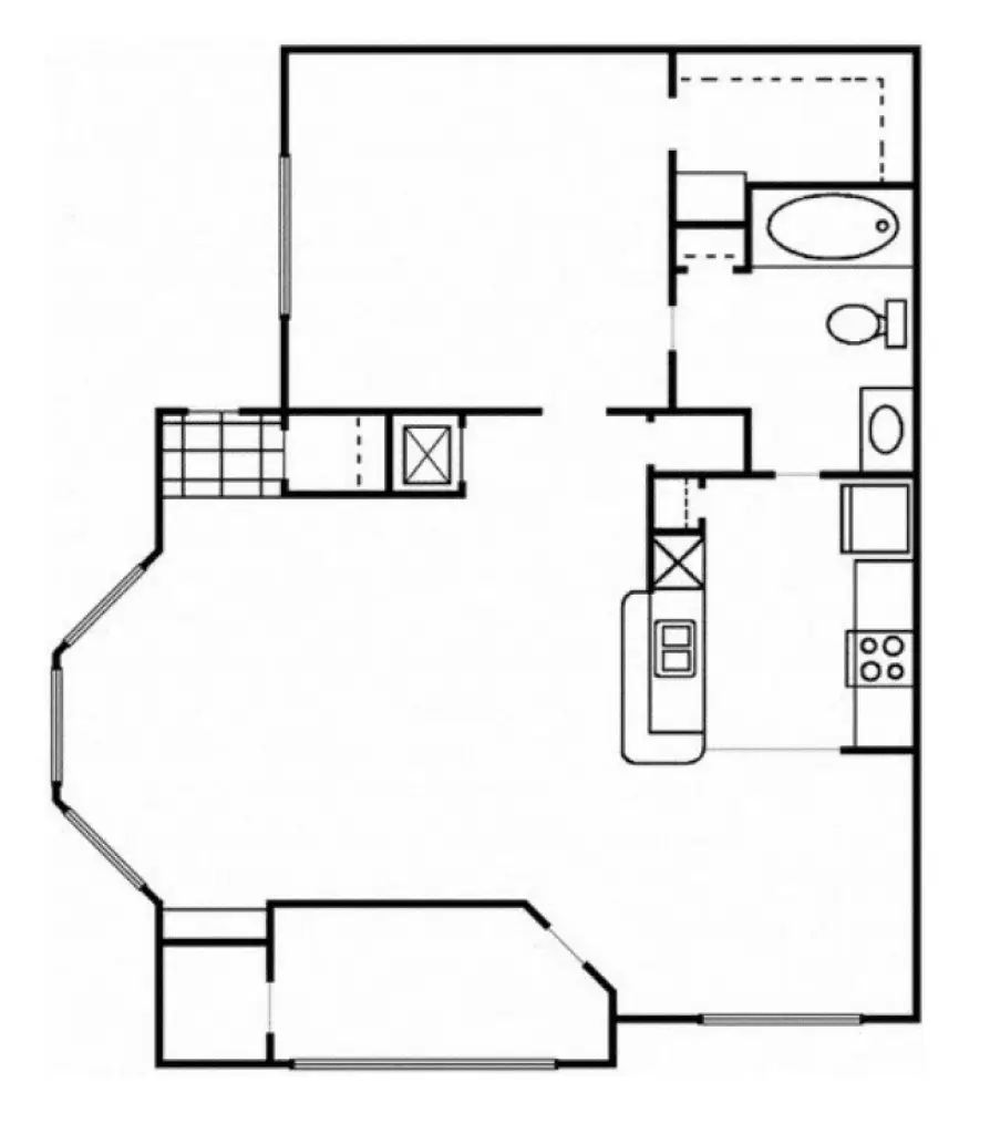 Northbrooke Houston Apartments FloorPlan 1