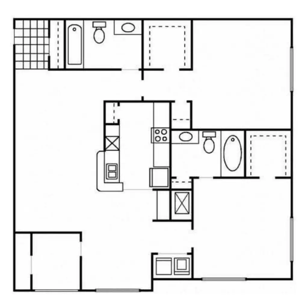 Northbrooke Houston Apartments FloorPlan 3
