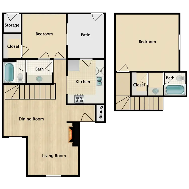 Oak Park Village Condominiums Floor Plan 5