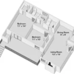 Oakhaven houston apartment floorplan 4
