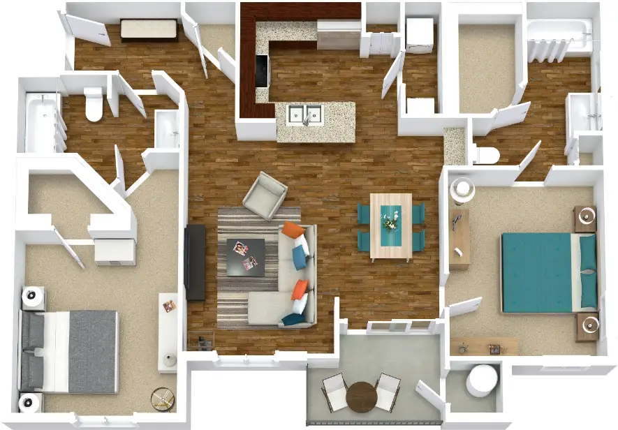 Old Farm Houston Apartments FloorPlan 4