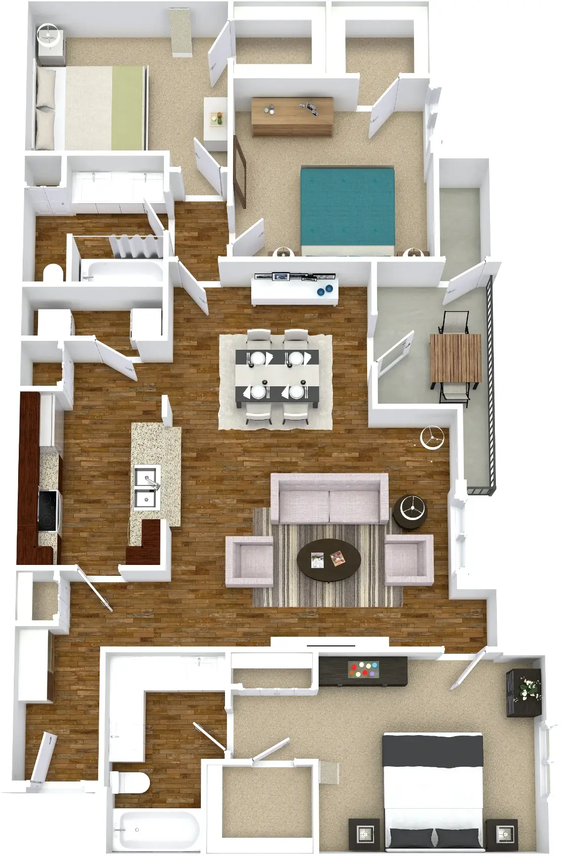 Old Farm Houston Apartments FloorPlan 7