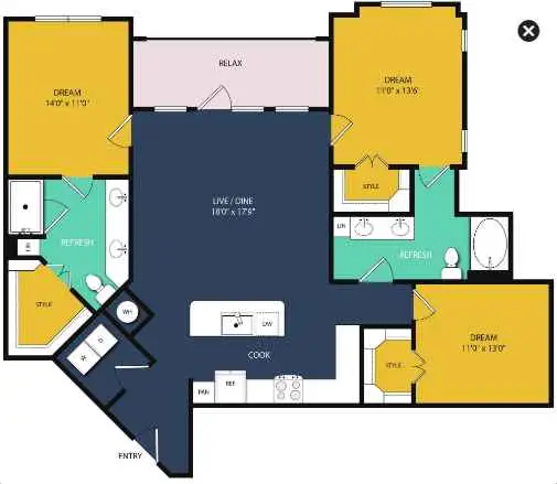 Olympus Grand Crossing Floor Plan 18