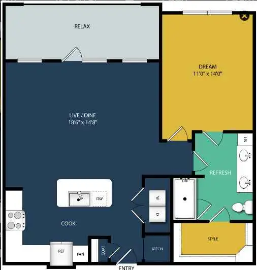 Olympus Grand Crossing Floor Plan 2