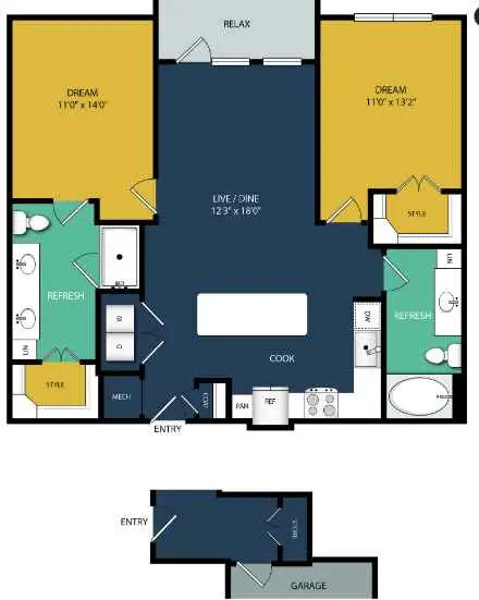 Olympus Grand Crossing Floor Plan 5