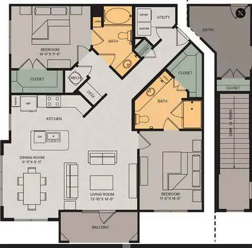 Olympus Grand Crossing Floor Plan 7